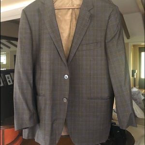 Plaid wool blazer